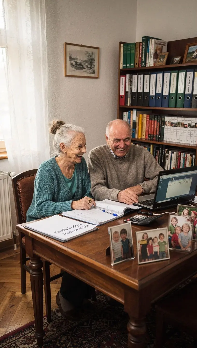 Pénzügyi könyvek és tervezők előfizetéses csomagban egy asztalon elrendezve.